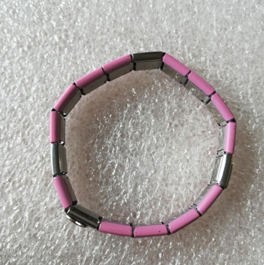 Elise Italia Pink It's A Girl Thing Expandable Stretch Bracelet - Picture 3 of 7